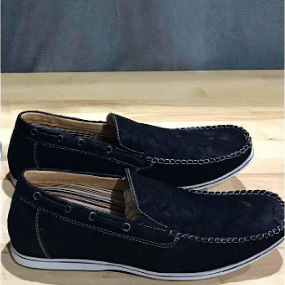 MENS POLAR FOX BOAT SUEDETTE MOCCASIN CASUAL LOAFERS SHOES